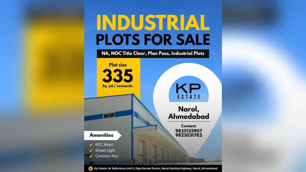 KP Estate Industrial Plots for Sale at Narol, Ahmedabad
